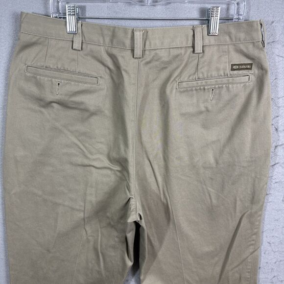 Savane Mens Straight Fit Flat front Khaki Dress Pants 36x32 - Picture 8 of 10